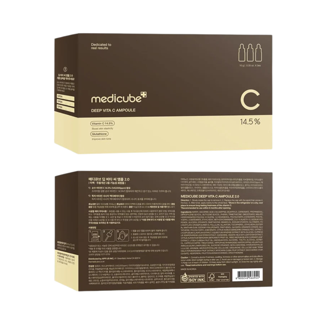 Medicube Deep Vita C Ampoule veido serumas su vitaminu C, 3 x 10 ml - Image 2