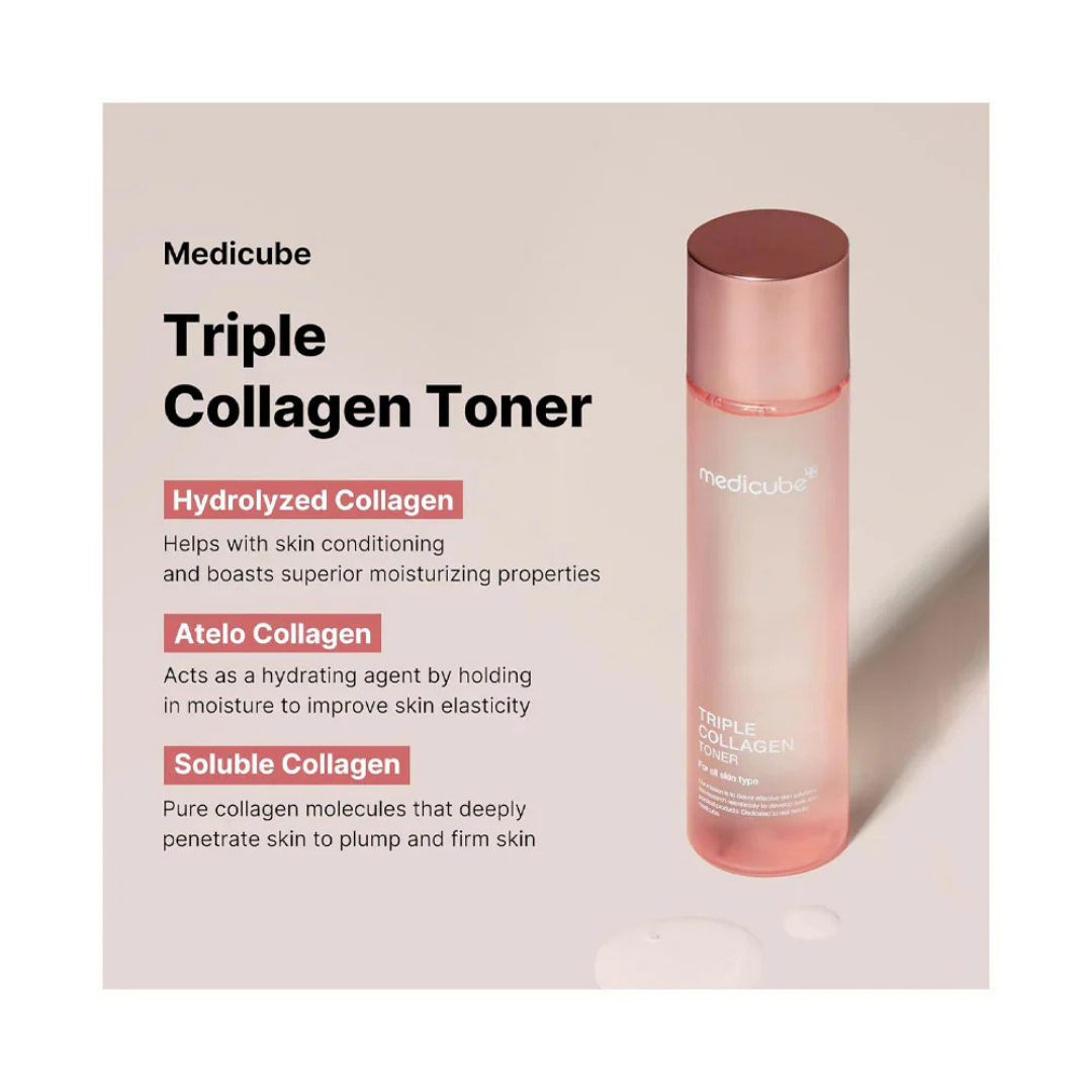 Medicube Triple Collagen Toner veido tonikas, 140 ml - Image 4